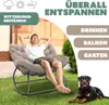 KESSER® Schaukelstuhl für drinnen & draußen Schaukelsessel Produktbild-Vorschau 4