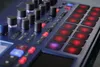 A close-up, angled view of a blue electronic music production station. Produktbild-Vorschau