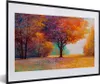 MuchoWow® Gerahmtes Poster Ölgemälde - Baum - Farben 60x40 Produktbild-Vorschau 1