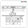 KOTARBAU® Hakenschloss Schiebetore Einsteckschloss H-60 Produktbild-Vorschau 7