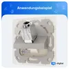 Presa di rete hb-digital a 1 porta con 1 modulo Keystone Anteprima dell’immagine prodotto 6