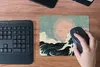 MuchoWow® Mauspad Mousepad Jahrgang - Meer - Wellen - Sonne Produktbild-Vorschau 4