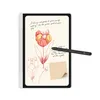 A digital notepad with a stylus, displaying a sketch of tulips and handwritten text. Podgląd zdjęcia produktu