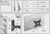 An instructional diagram showing how to assemble and install a TV wall mount. Anteprima dell’immagine prodotto