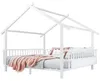 Metallbett 140x200 cm in Hausform Kinderbett Weiß – Produktbild-Vorschau 6