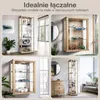 K-Möbel gablota szklana stojąca bukowa (176x37x33 cm) z 4 Podgląd zdjęcia produktu 6