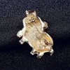 Frauen Strass Intarsien Schwein Brosche Pin Corsage Tasche Produktbild-Vorschau 6