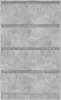 vidaXL Credenza grigio cemento 60x35x98,5 cm materiale a Anteprima dell’immagine prodotto 21