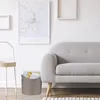 relaxdays Grauer Holzkorb Kunstleder Produktbild-Vorschau 5