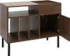 Miliboo - Dunkles Holz Vinyl-Aufbewahrungsbuffet mit Produktbild-Vorschau 4
