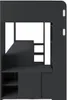 Hochbett - 90 x 200 cm - Schwarz - Weiß - mit Leiter Produktbild-Vorschau 12