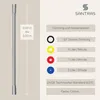 SANTRAS® Duschschlauch aus Metall 1/2" in Chrom - 2,50 m Produktbild-Vorschau 5