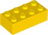 100 pezzi LEGO, parte c. 3001 in giallo (giallo) Anteprima dell’immagine prodotto 2