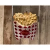 Christbaumschmuck Glas Pommes frites 11cm rot Produktbild-Vorschau 3