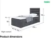 MEBLINI Boxspringbett mit Bettkasten - Gepolstert Produktbild-Vorschau 7