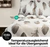 etérea Renforcé Bettwäsche Baumwolle Gelb 155x220 cm  80x80 Produktbild-Vorschau 3