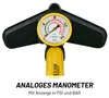 Dunlop Fahrradpumpe mit Manometer und Fahrrad Reparaturset Produktbild-Vorschau 3