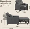 Bealife AR24 Sofa-Bett, 3-in-1 konvertierbares Stuhl-Bett, Produktbild-Vorschau 7