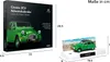 A product box for a Citroen 2CV Advent Calendar with a green car on the front, and a separate image of the car on a display stand with a cityscape background. Produktbild-Vorschau
