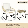 Yaheetech 3er Gartenmöbel Set aus Poly-Rattan mit 1 Produktbild-Vorschau 3