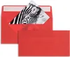 100 Briefumschläge Transparent-Intensivrot 110x220 mm (DIN Produktbild-Vorschau 1