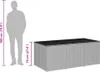 vidaXL Gartenbox Poly Rattan 180x90x70 cm Grau Produktbild-Vorschau 7