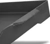 A close-up view of the corner of a black cast iron grill plate. Podgląd zdjęcia produktu