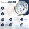 Raumthermometer und Hygrometer aus Edelstahl – Präziser Produktbild-Vorschau 6