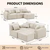 COMHOMA Ecksofa, 245 x 60 x 40 cm, Modulares Sofa mit Produktbild-Vorschau 2