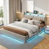 ProximaX Modernes Doppelbett 160x200 cm Grau Samt, Produktbild-Vorschau 4