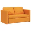 vidaXL Bodensofa mit Schlaffunktion Dunkelgelb 112x174x55 Produktbild-Vorschau 4