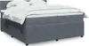 Boxspringbett mit Matratze Dunkelgrau 200x200 cm Samt Produktbild-Vorschau 2