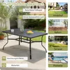 Gartentisch höhenverstellbares Aluminiumgestell rostfrei Produktbild-Vorschau 4