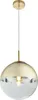 Lampada a sospensione VARUS in vetro, 1 luce Ø 25 cm, oro Anteprima dell’immagine prodotto 1