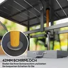 Outsunny Gartentisch Stahl 150x90 cm Wetterfest Balkontisch Produktbild-Vorschau 4