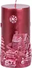 Kerze MagicHome Weihnachten, 7x12,5 cm, zylindrisch, rot, Produktbild-Vorschau 1