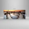 Bilder auf glas - Brücke Boot Meer - 120x50cm - Glasbilder Produktbild-Vorschau 3