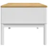 vidaXL Couchtisch FLORO Weiß 99x55,5x45 cm Massivholz Produktbild-Vorschau 6