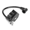 A black ignition coil with a black wire and boot, isolated on a white background. Náhľad obrázku produktu