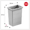 HAILO 2 vnitřní nádoby 1075959 po 8 l světle šedé 156 x 226 Náhled obrázku produktu 4