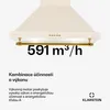 Klarstein digestoř 60 cm, digestoř s LED diodami, výkonná a Náhled obrázku produktu 4