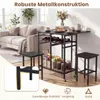 Set da pranzo COSTWAY con 2 sedie, tavolo da pranzo con Anteprima dell’immagine prodotto 6