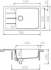 Spüle Schock Formhaus D-100LS-A 780 x 500 mm nero Produktbild-Vorschau 4