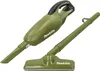 A green Makita handheld vacuum cleaner with a long extension wand and floor nozzle, arranged on a white background. Náhled obrázku produktu