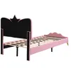 Flieks Polsterbett Kinderbett 90x200cm mit kronenförmigem Produktbild-Vorschau 9