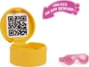 A toy accessory set with a QR code and a pink pair of sunglasses. Anteprima dell’immagine prodotto