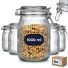 set di 6 vasi da conserva 1500 ml scanalati con tappo a Anteprima dell’immagine prodotto 1