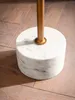 WOHNLING Tavolino in vero marmo metallo 30x30x55,5 cm Anteprima dell’immagine prodotto 5