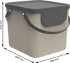Rotho Mülltrennsystem 40L Albula - Mülleimer 40,0 x 35,8 x Produktbild-Vorschau 4