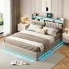 Postel NONEFT, 140 x 190 cm, dvojlôžko s LED osvetlením a Náhľad obrázku produktu 6